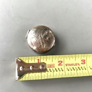Vintage sterling silver pill box